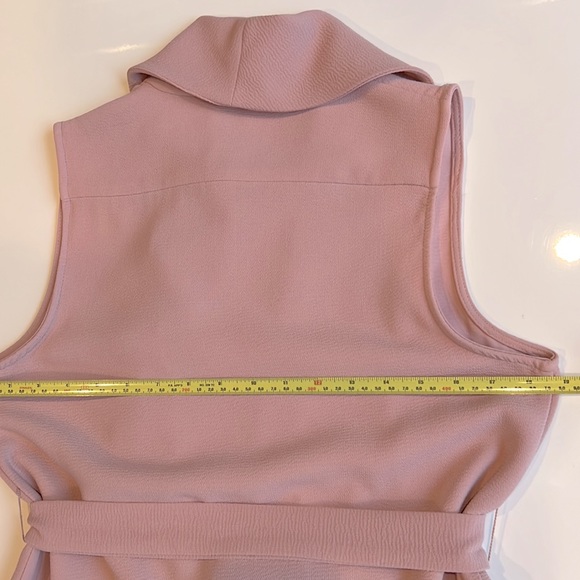 Jasmine & Juliana Vest with Waterfall Front Collar, tie & pockets, Blush Colour - Picture 6 of 9